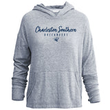 Ladies Wild Flower Fleece Hoodie | Navy Heather
