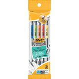 Xtra Precision Mechanical Pencil Clear Barrel .5mm Black | 5Pk