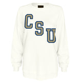 Ladies French Terry Crew | Vintage White