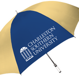 The Birdie Imprinted Golf Umbrella | Navy/Old Gold