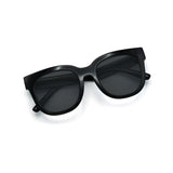 Chatham Black Frame Sunglasses | Black Lens