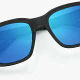 Folly Black Frame Sunglasses | Blue Lens