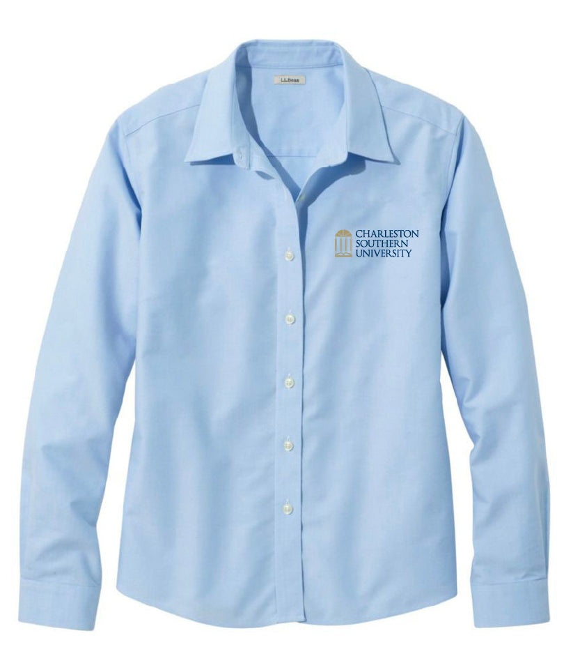 Ladies Wrinkle-Free Pinpoint Oxford Cloth Shirt | French Blue