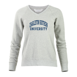 Ladies Travel V-Neck Pullover, Oxford Heather (F24)