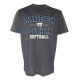 Name Drop Softball Tee, Graphite