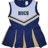 Youth One Piece Cheer Dress | Navy/Vegas Gold