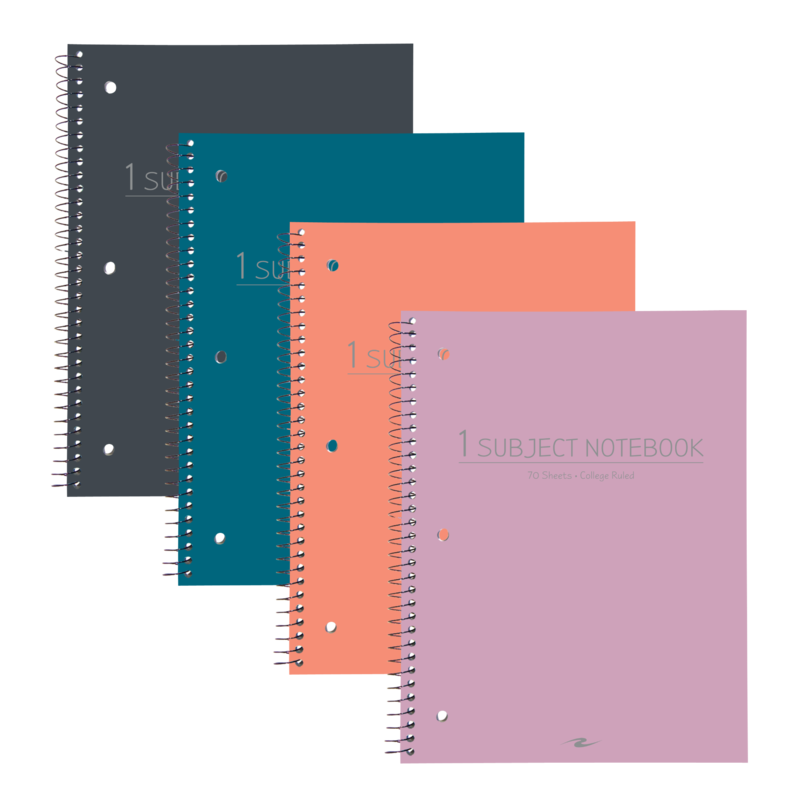 1 Subject Fashion Poly Cover Notebook 10.5X8