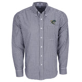 Easy Care Gingham Check Button Down Shirt, Navy/White