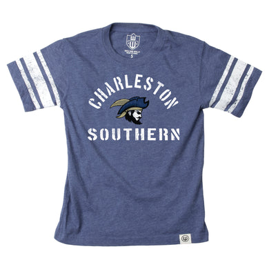 Youth Sleeve Striped Tee, Navy