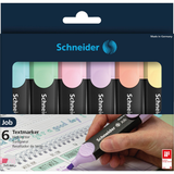 Pastel Highlighter - Asst Chisel 6Pk BP Multiple Sizes