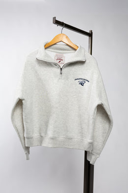 1991 Ladies Brushed 80/20 Quarter Zip | Oatmeal