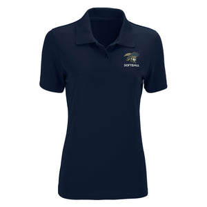 Ladies Vansport Omega Solid Mesh Polo, Softball