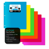 Poly Port Neon Colors 2-Pocket Folder
