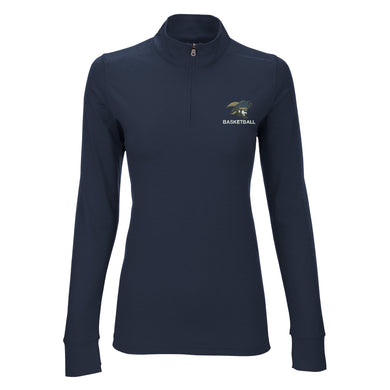 Ladies Vansport Zen 1/4 Zip Pullover, Basketball