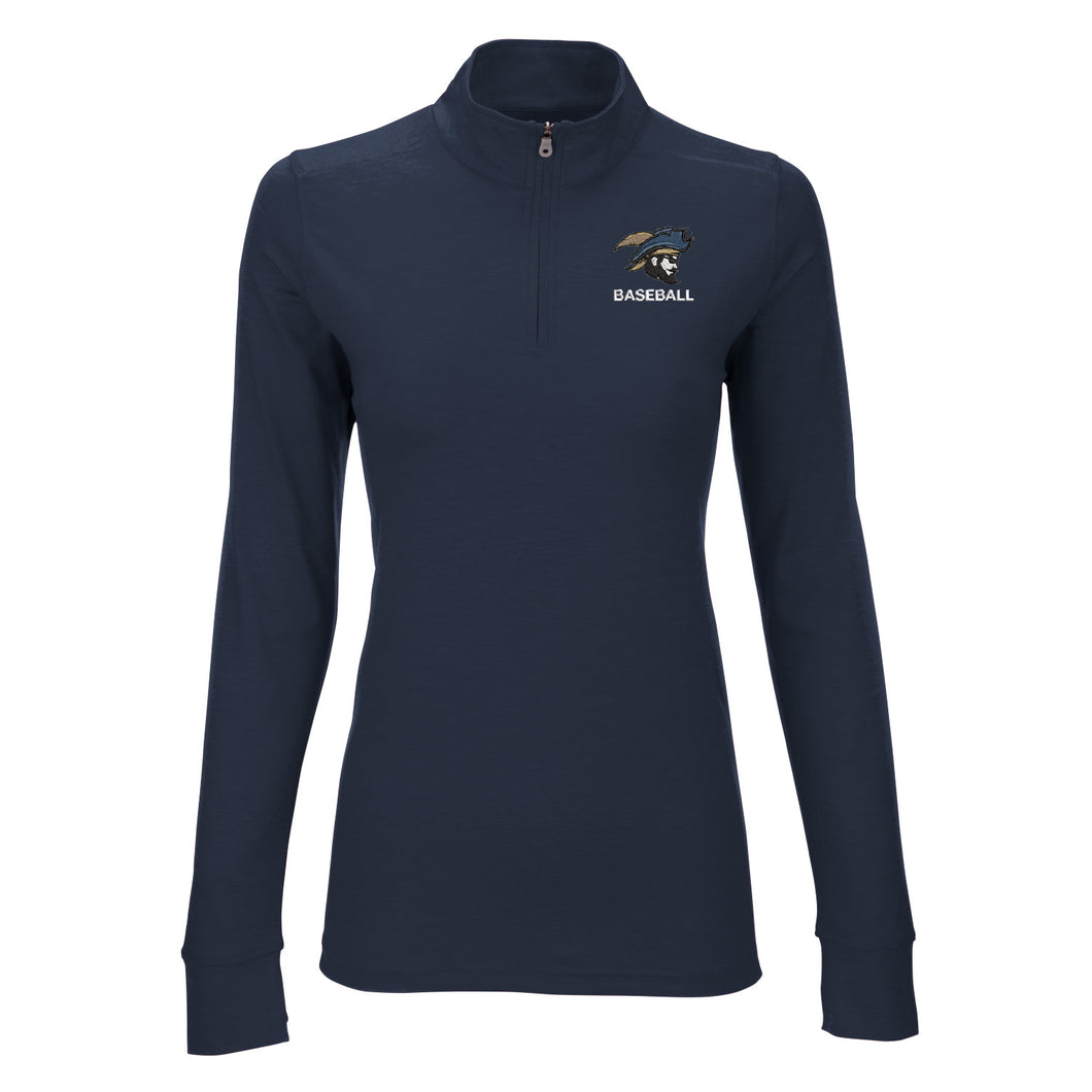 Ladies Vansport Zen 1/4 Zip Pullover, Baseball