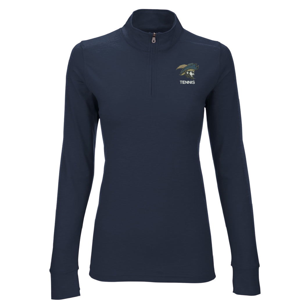 Ladies Vansport Zen 1/4 Zip Pullover, Tennis