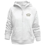 Ladies Asana Half Zip Hoodie | White