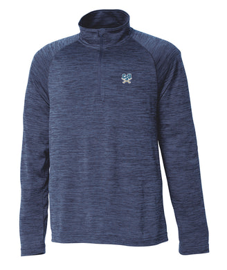 Men's Screen Print Space Dye Performance Pullover, Navy (Copy)