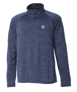 Men's Screen Print Space Dye Performance Pullover, Navy (Copy)