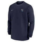 Sideline Coaches LS Crew | Navy/White