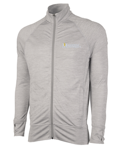 Men's Tru Fitness Jacket, Grey Space Dye