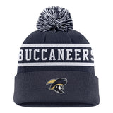 Peak Stripe Beanie | Navy/White