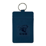 Milanese Leather ID Card Case | Navy