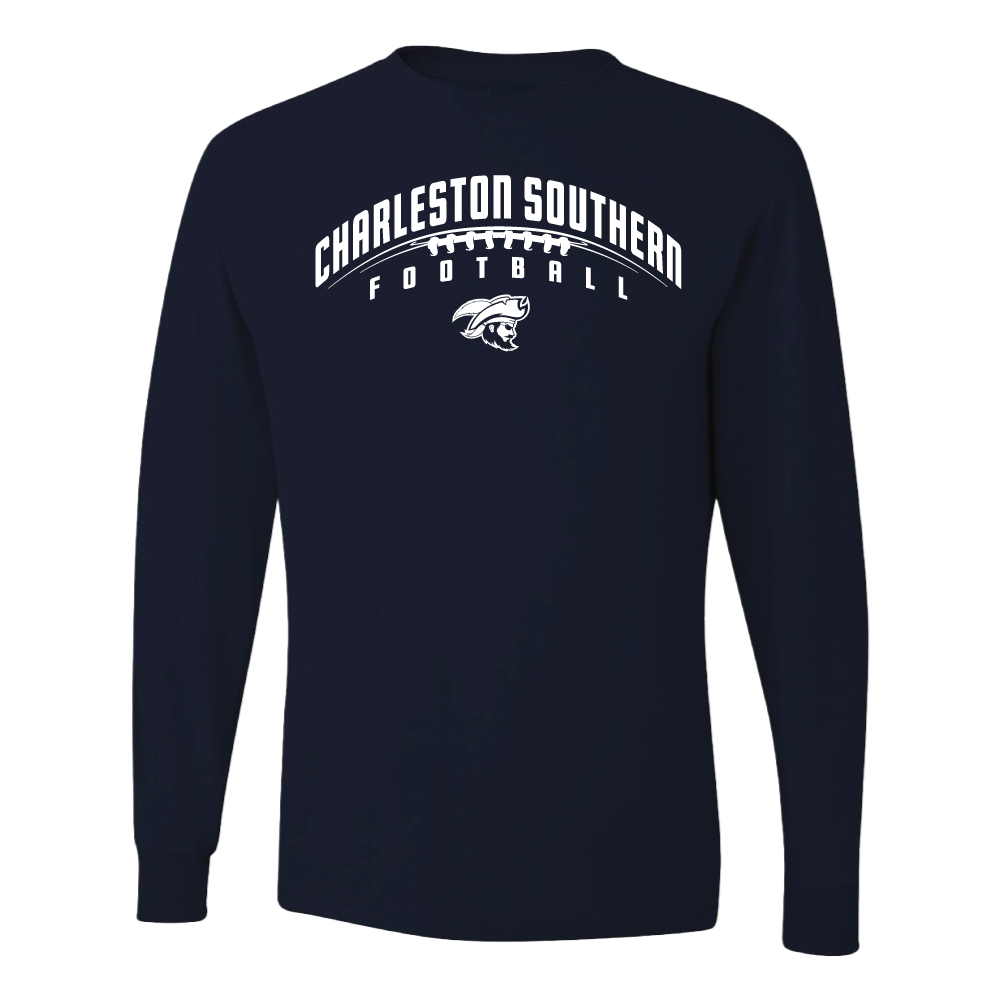 Long Sleeve Football Tee, Navy (F24)