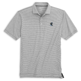 Lyndonn Micro Stripe Performance Polo | Charcoal