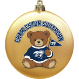 Satin Finish Flat Teddy Bear Ornament