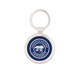 Silver Maverick Round Key Tag | Navy
