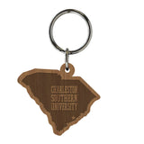 Wooden State Key Tag