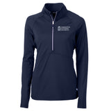 Adapt Eco Knit Stretch Recycled Womens Half Zip Pullover | Navy