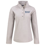 Hunts Point Eco Textured Fleece Recycled Womens Snap Pullover | Polished