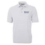 Virtue Eco Pique Stripe Recycled Mens Polo | Polished