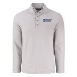 Hunts Point Eco Textured Fleece Recycled Mens Snap Pullover | Polished