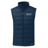 Evoke Hybrid Eco Softshell Recycled Mens Full Zip Vest | Navy