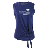 Ladies Knot Front Tee | Navy