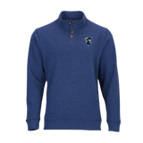 French Terry Button Pullover | Navy Heather
