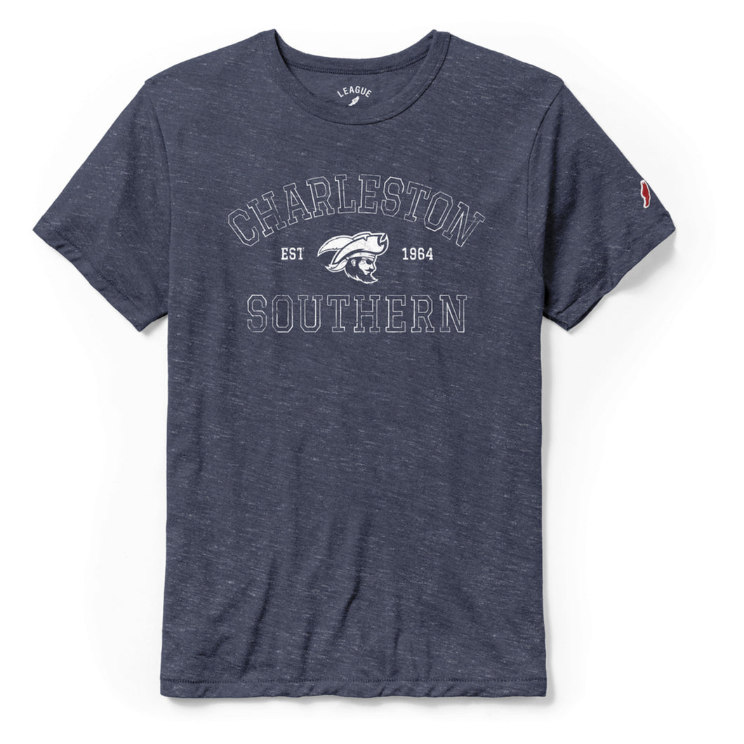 Victory Falls Tee by League, Heather Liberty Navy