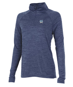 Charles River Women's Space Dye Performance Pullover, Navy
