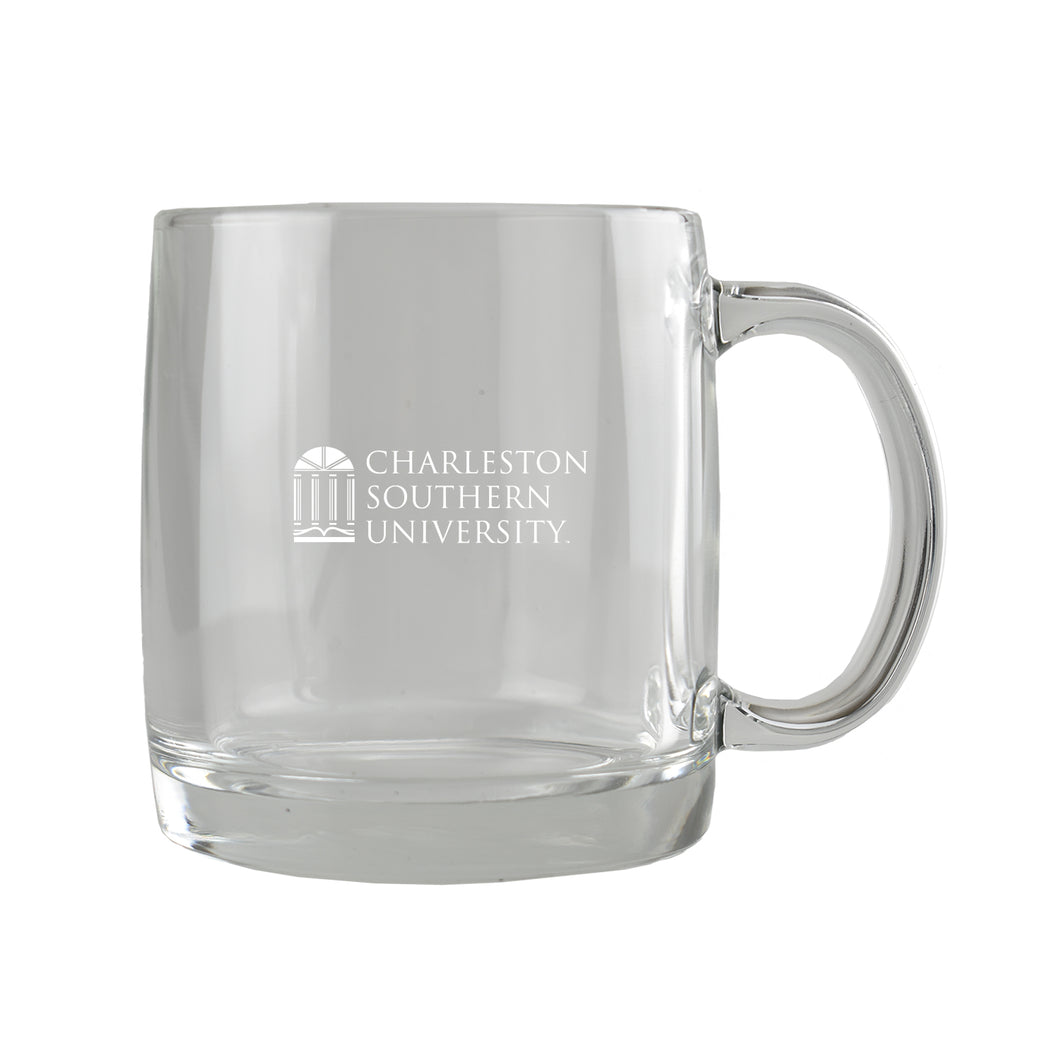 13OZ.  GLASS ETCHED MUG, Glass