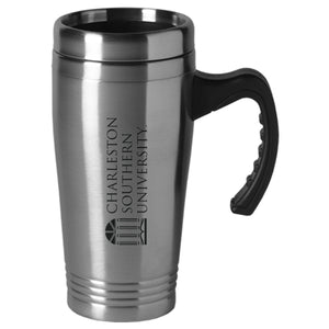 16OZ. STAINLESS INSULATED W/ HANDLE, Silver