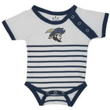 Toddler Shoulder Snap Onesie | Navy/White