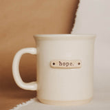 Solid Glazed Mug w/Clay Tag | Hope
